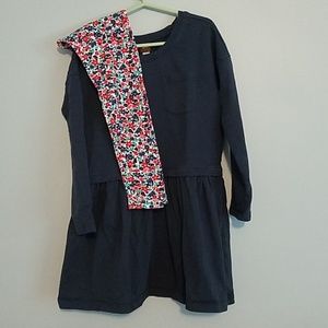 Dress with leggings.